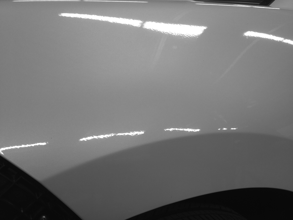 Close up after image of BMW dent repair